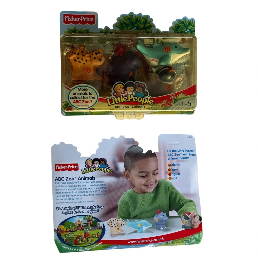 Fisher-Price Little People ABC Zoo Animals Set Mattel NIB Vintage #H4207